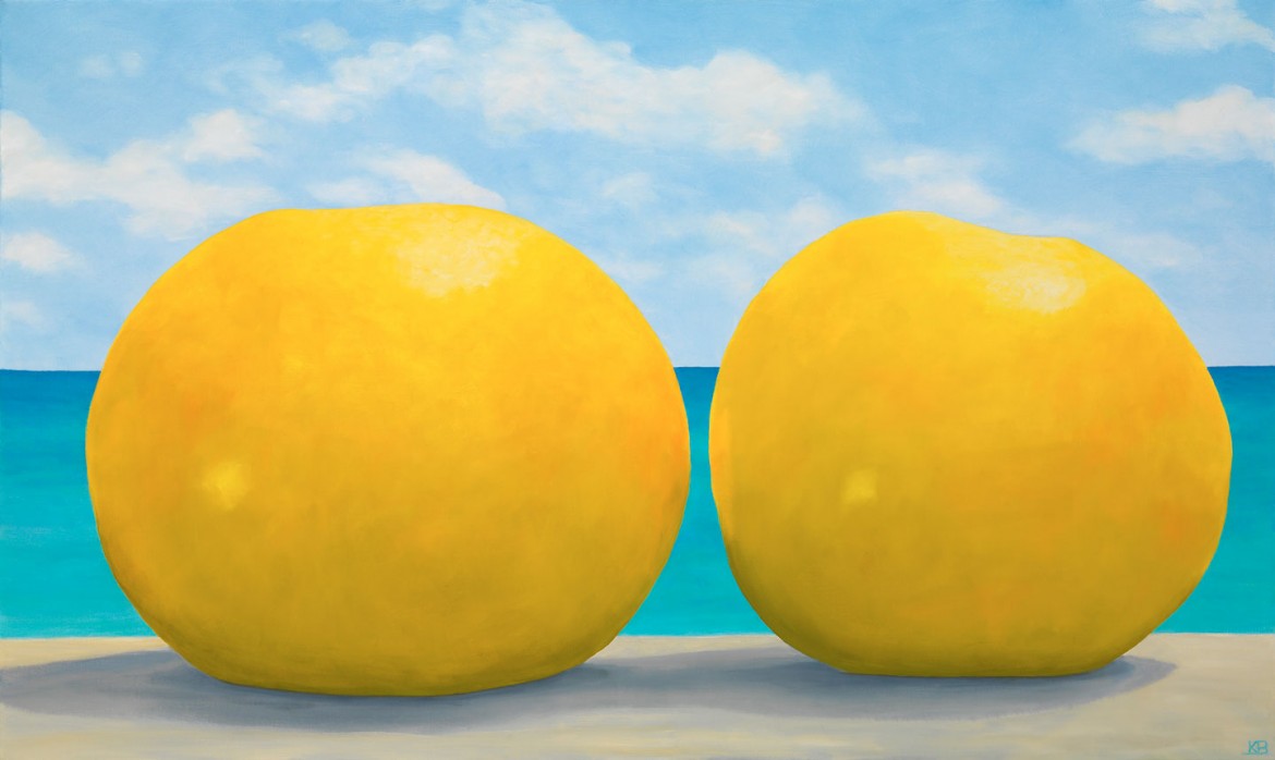 Kib Bramhall, In The Bahamas, oil on linen, 24  x 40