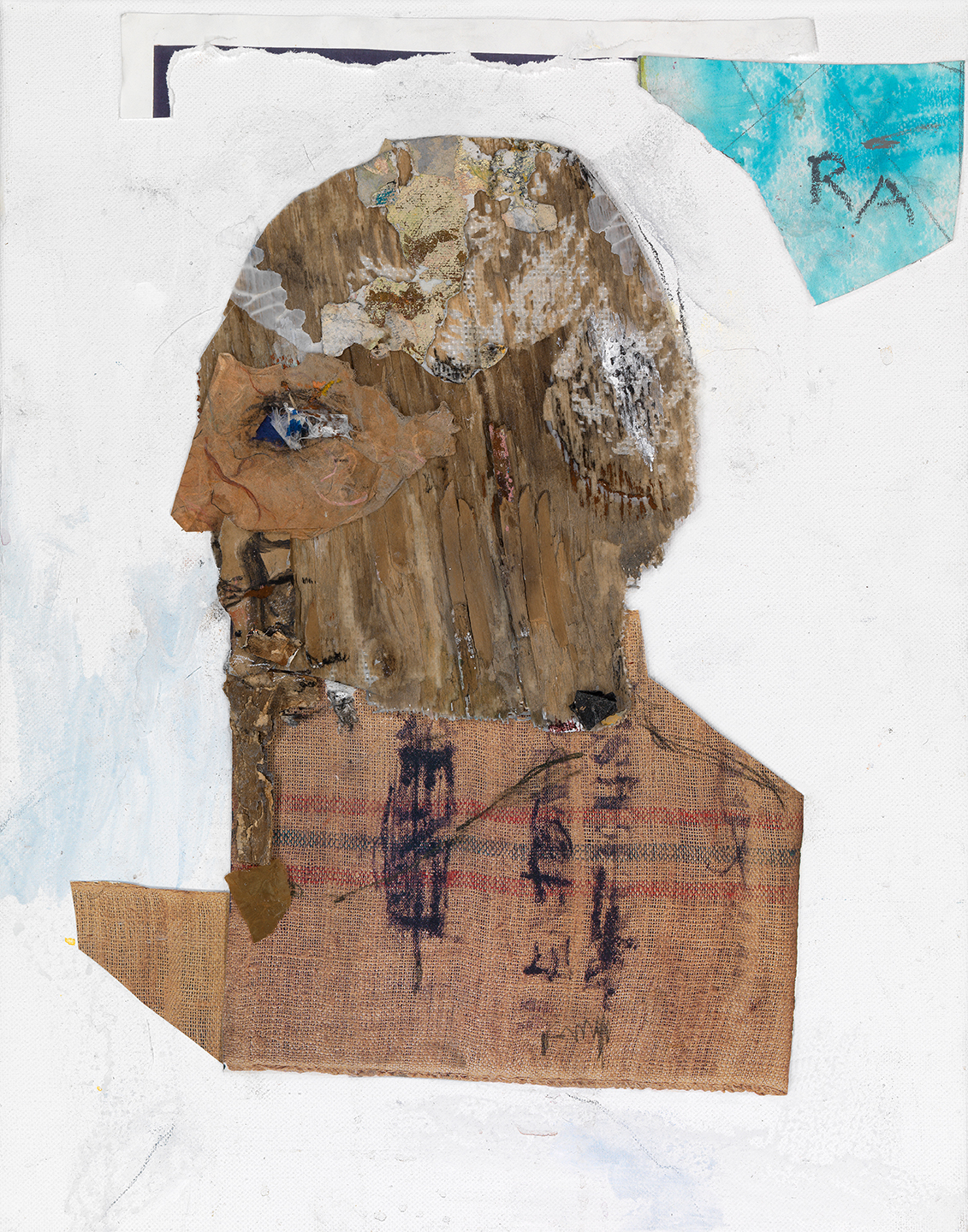 Rose Abrahmson, Lester, mixed media, 18 x 14 inches. 
