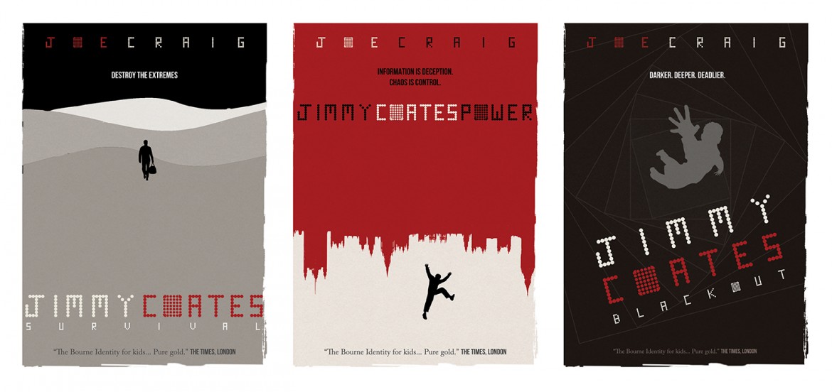 Jesse Hayes created these covers for British author Joe Craig's "Jimmy Coates" series (Harper Collins UK). 