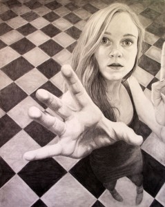 Hannah Moore,  A Pencil Portrait, pencil drawing, 19 x 24 “