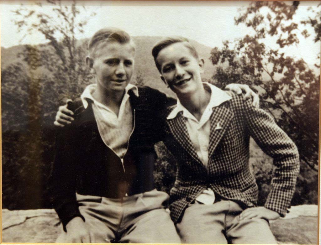 Bill Styron, right, with his friend leon. Photo courtesy of Rose Styron.