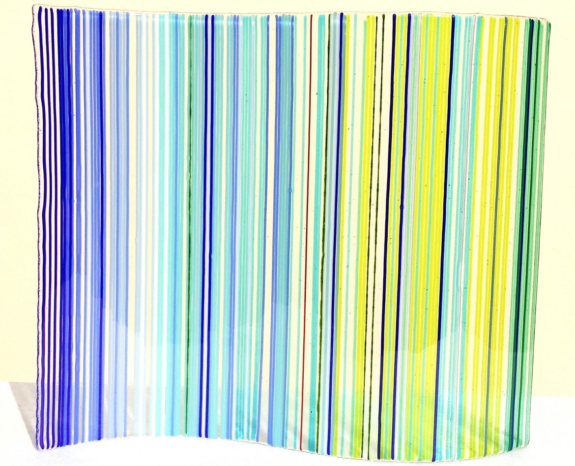 Glass work by Jeri Dantzig.
