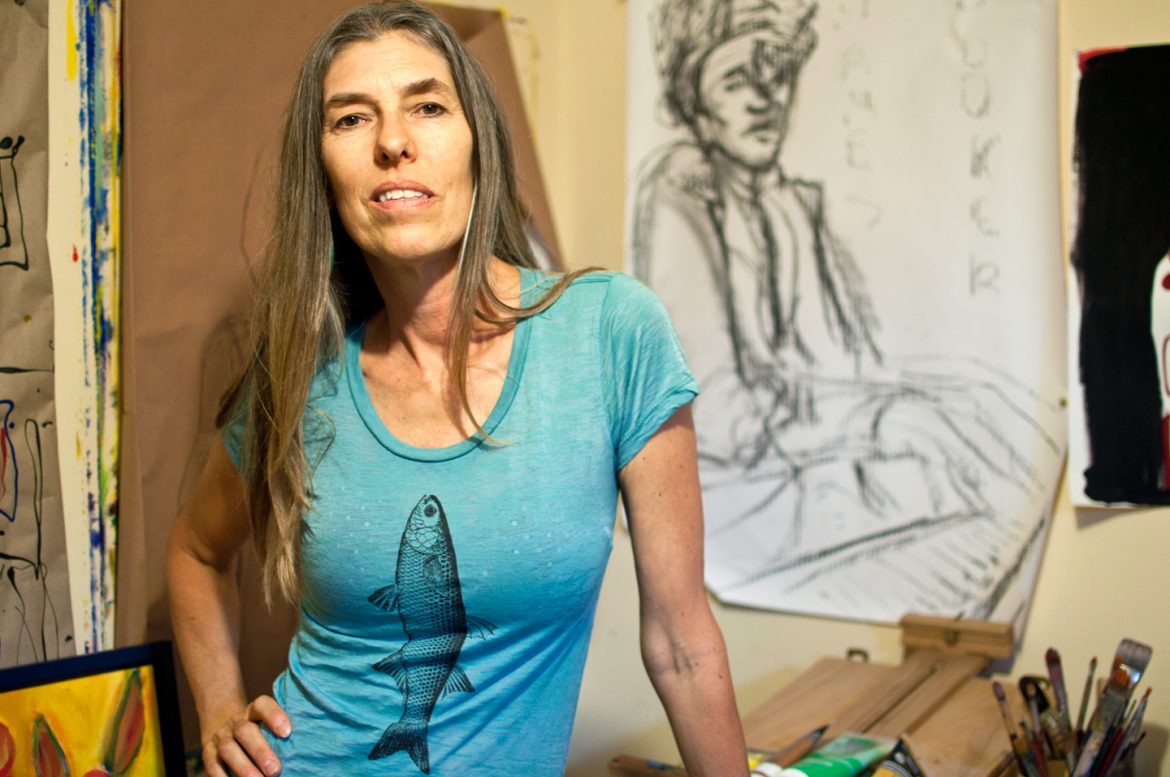 Basia Jaworska in her studio. —Tova Katzman