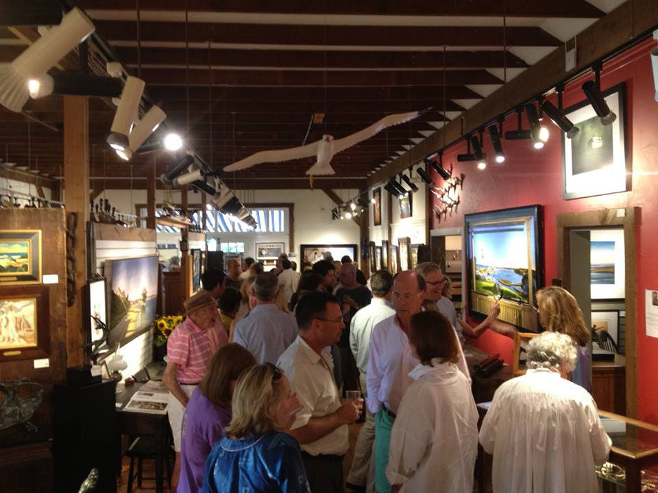 Opening reception at The Granary Gallery for  Heather Neill and Jeanne Staples, 2014. —Robin Nagle